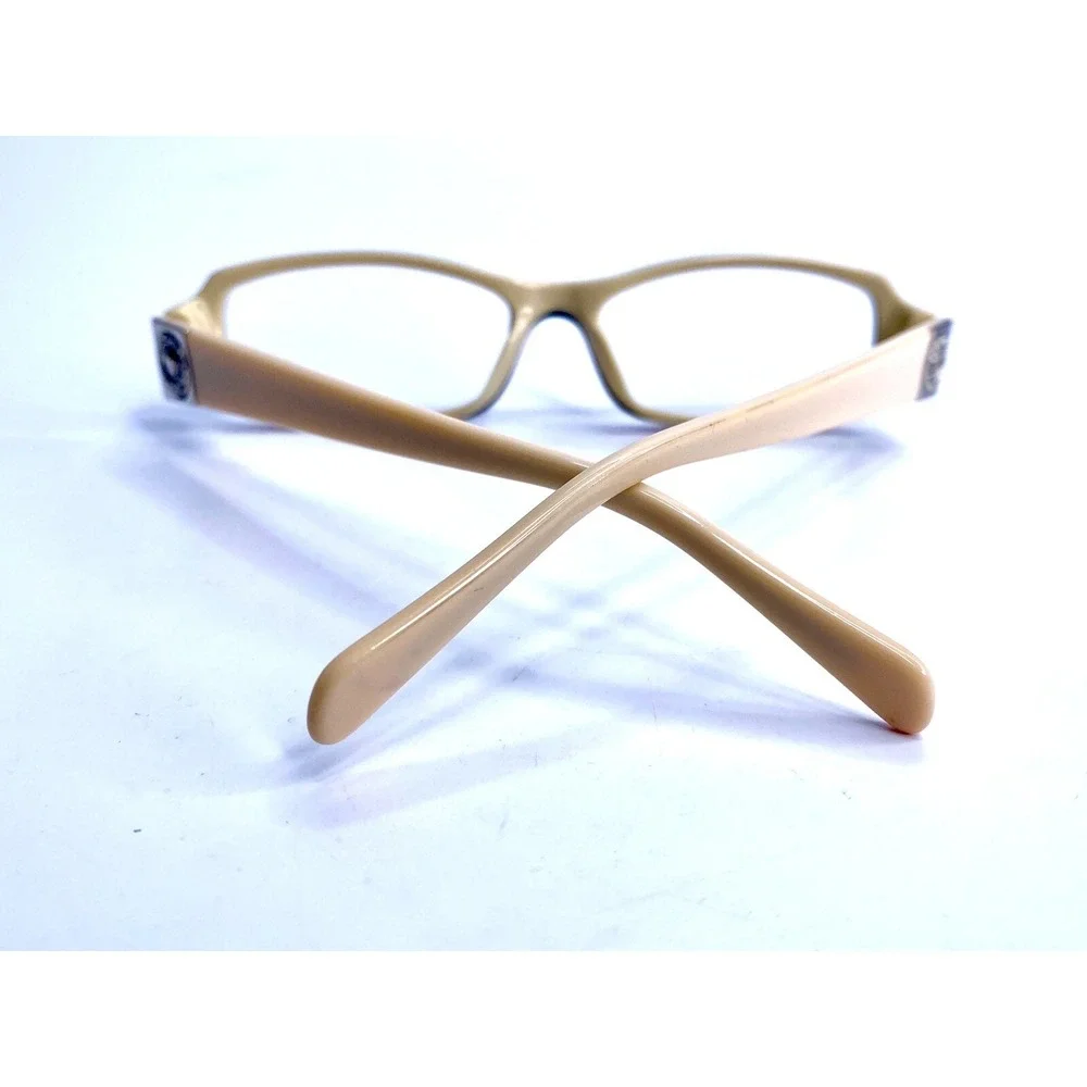 Versace Black Brown Beige Rectangular Eyeglasses Italy MOD 3034B 405 52 15 135